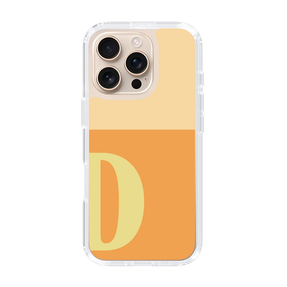 Slim Protection Case［ オリジナル - initial two tone - D orange ］