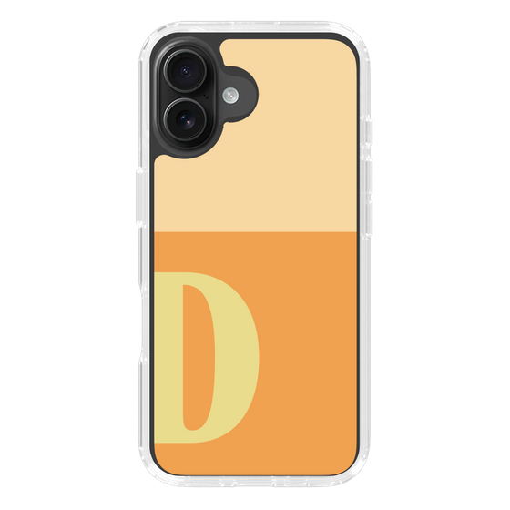 Slim Protection Case［ オリジナル - initial two tone - D orange ］
