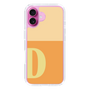 Slim Protection Case［ オリジナル - initial two tone - D orange ］