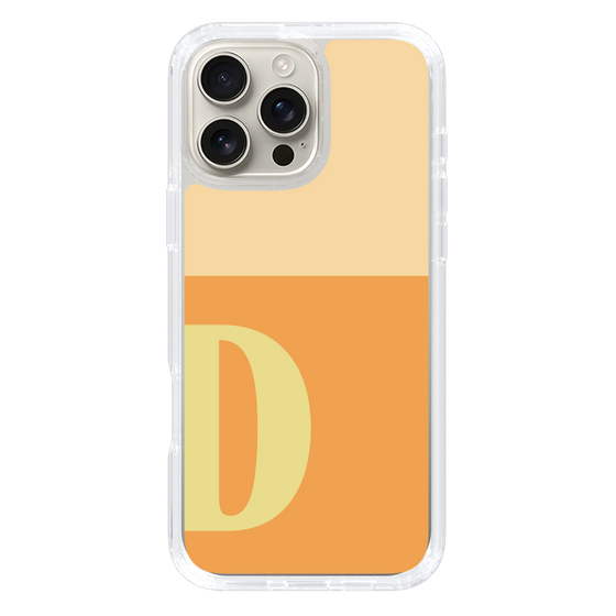 Slim Protection Case［ オリジナル - initial two tone - D orange ］