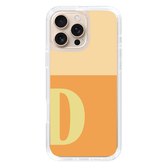 Slim Protection Case［ オリジナル - initial two tone - D orange ］