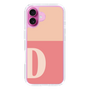 Slim Protection Case［ オリジナル - initial two tone - D pink ］