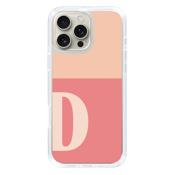 Slim Protection Case［ オリジナル - initial two tone - D pink ］