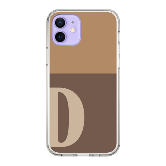 Slim Protection Case［ Original - initial two tone - D brown ］
