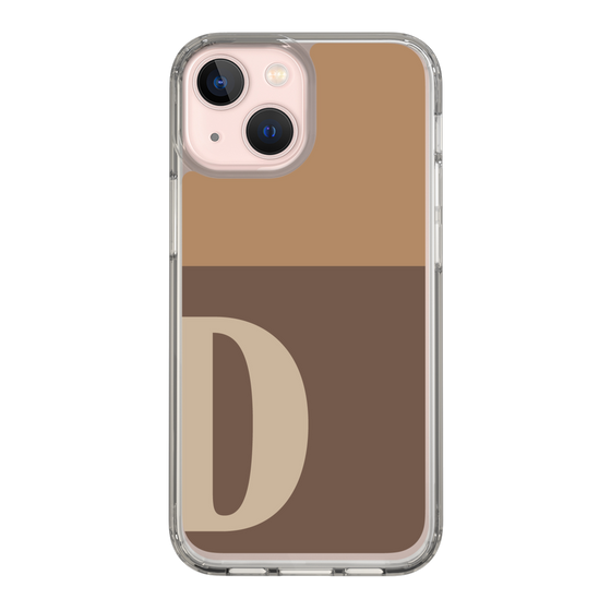 Slim Protection Case［ Original - initial two tone - D brown ］