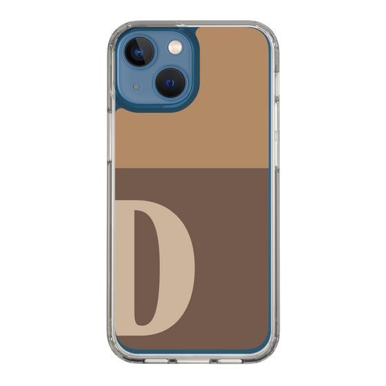 Slim Protection Case［ Original - initial two tone - D brown ］