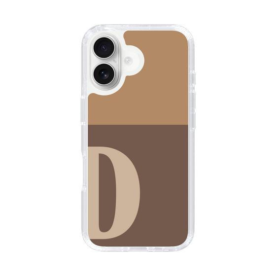 Slim Protection Case［ オリジナル - initial two tone - D brown ］
