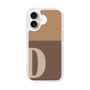 Slim Protection Case［ オリジナル - initial two tone - D brown ］