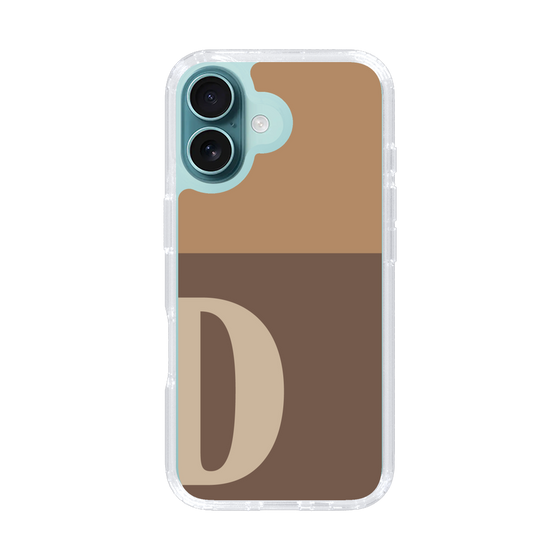 Slim Protection Case［ オリジナル - initial two tone - D brown ］