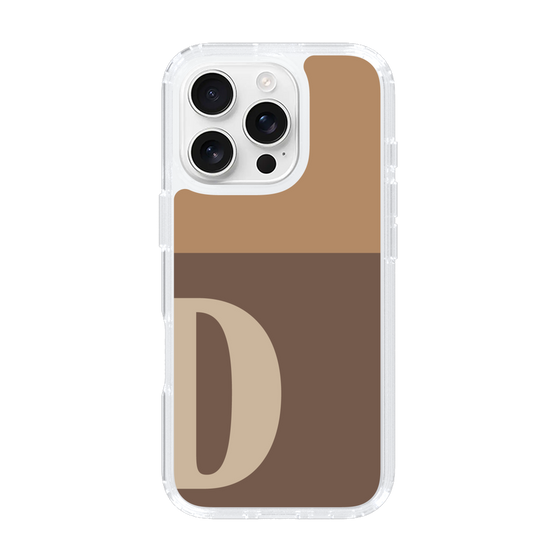 Slim Protection Case［ オリジナル - initial two tone - D brown ］