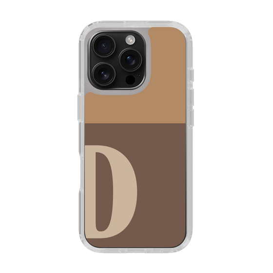 Slim Protection Case［ オリジナル - initial two tone - D brown ］