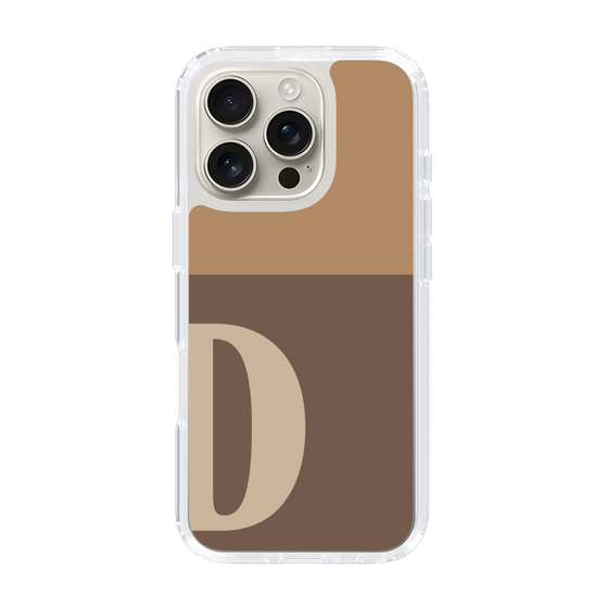 Slim Protection Case［ オリジナル - initial two tone - D brown ］