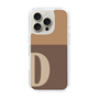 Slim Protection Case［ オリジナル - initial two tone - D brown ］