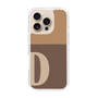 Slim Protection Case［ オリジナル - initial two tone - D brown ］