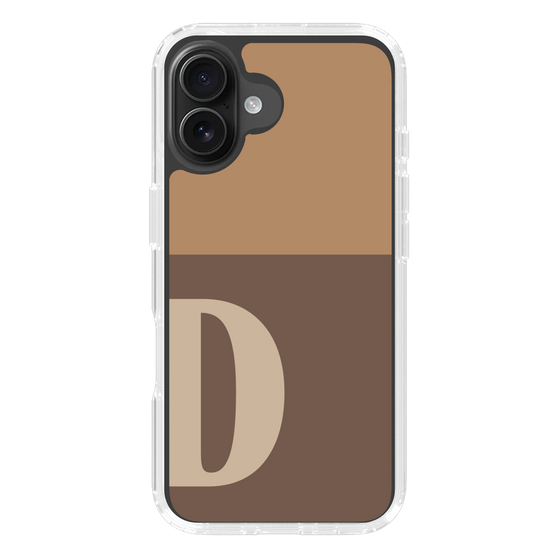 Slim Protection Case［ オリジナル - initial two tone - D brown ］