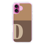 Slim Protection Case［ オリジナル - initial two tone - D brown ］