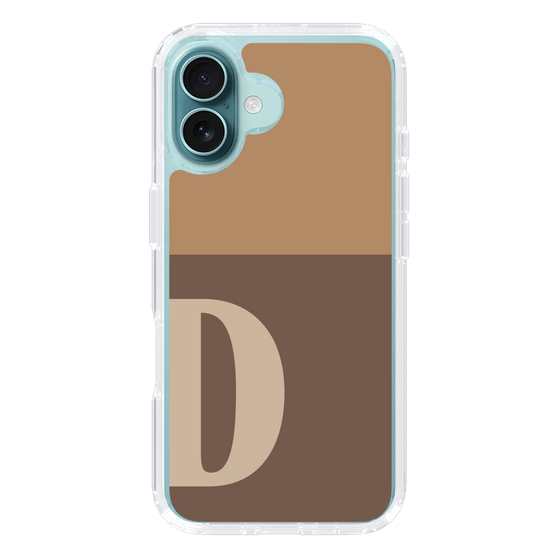 Slim Protection Case［ オリジナル - initial two tone - D brown ］