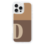 Slim Protection Case［ オリジナル - initial two tone - D brown ］