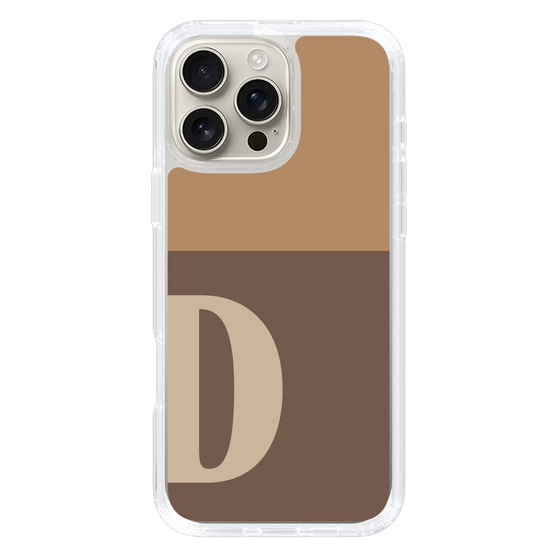 Slim Protection Case［ オリジナル - initial two tone - D brown ］