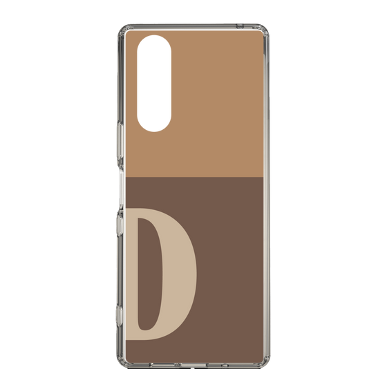 Slim Protection Case［ Original - initial two tone - D brown ］