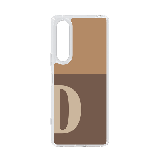 Slim Protection Case［ Original - initial two tone - D brown ］