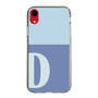 Slim Protection Case［ Original - initial two tone - D blue ］