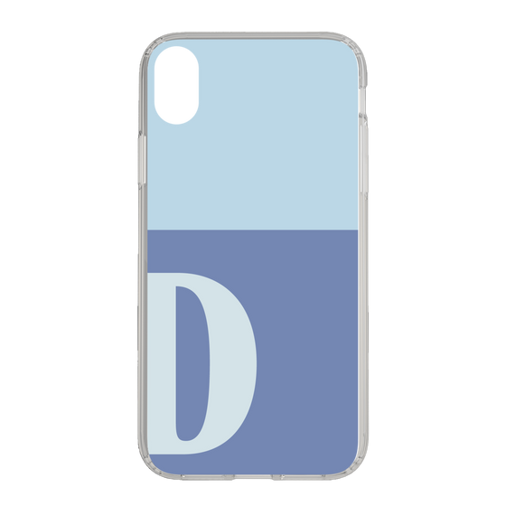 Slim Protection Case［ Original - initial two tone - D blue ］