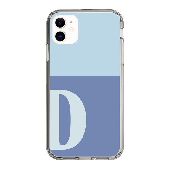 Slim Protection Case［ Original - initial two tone - D blue ］
