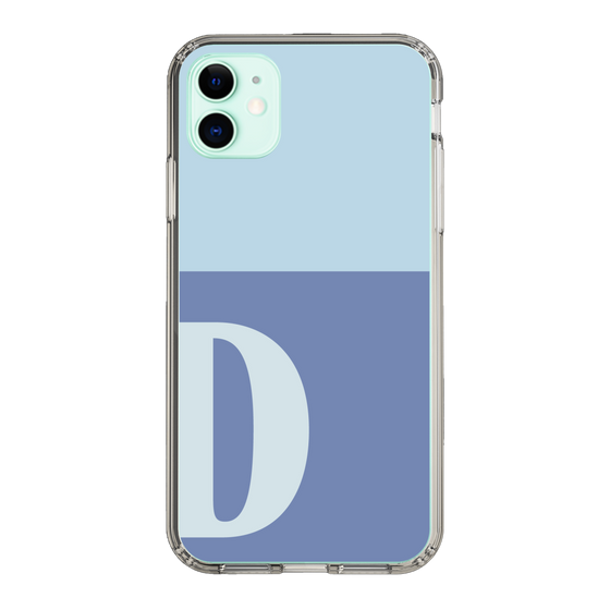 Slim Protection Case［ Original - initial two tone - D blue ］