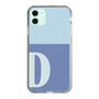 Slim Protection Case［ Original - initial two tone - D blue ］