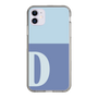 Slim Protection Case［ Original - initial two tone - D blue ］