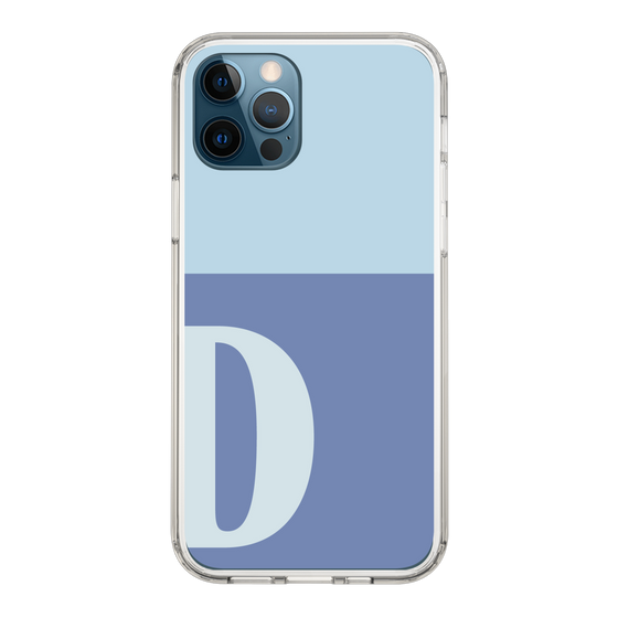 Slim Protection Case［ Original - initial two tone - D blue ］