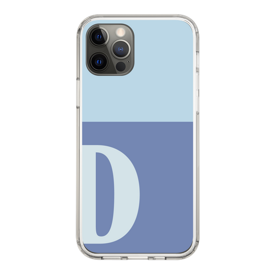 Slim Protection Case［ Original - initial two tone - D blue ］