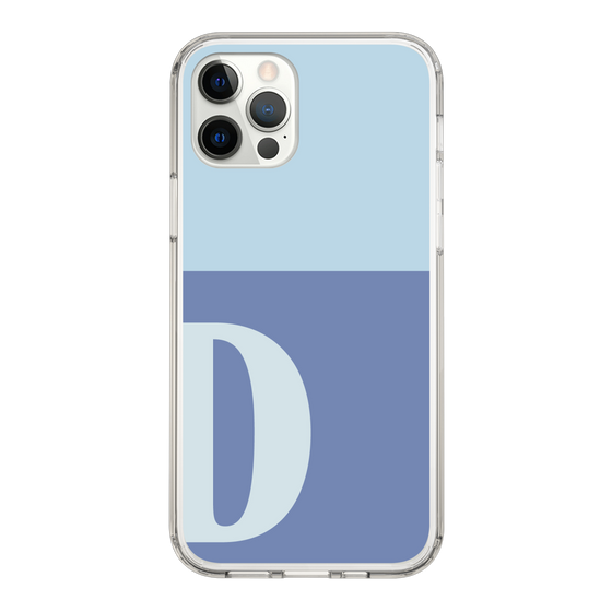 Slim Protection Case［ Original - initial two tone - D blue ］