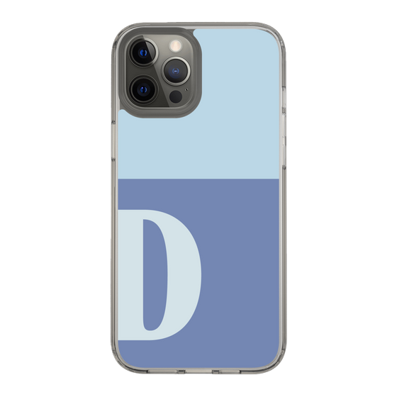 Slim Protection Case［ Original - initial two tone - D blue ］