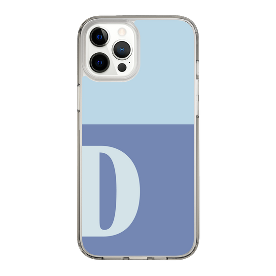 Slim Protection Case［ Original - initial two tone - D blue ］