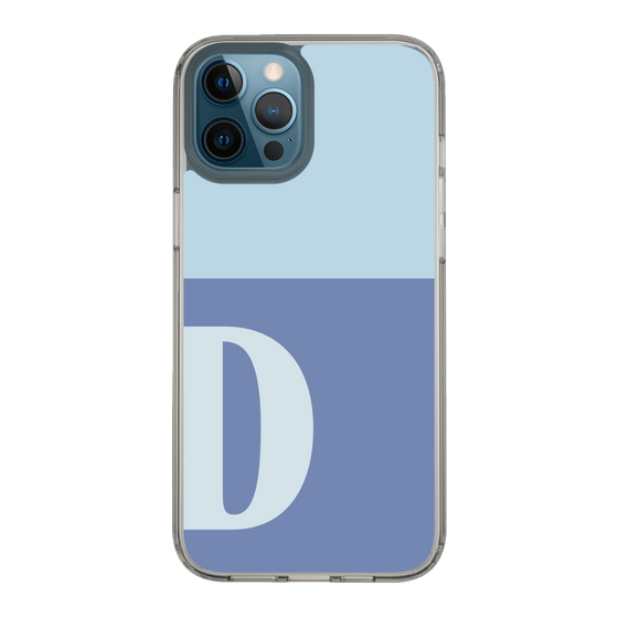 Slim Protection Case［ Original - initial two tone - D blue ］