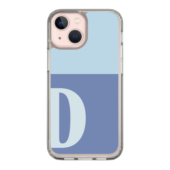 Slim Protection Case［ Original - initial two tone - D blue ］