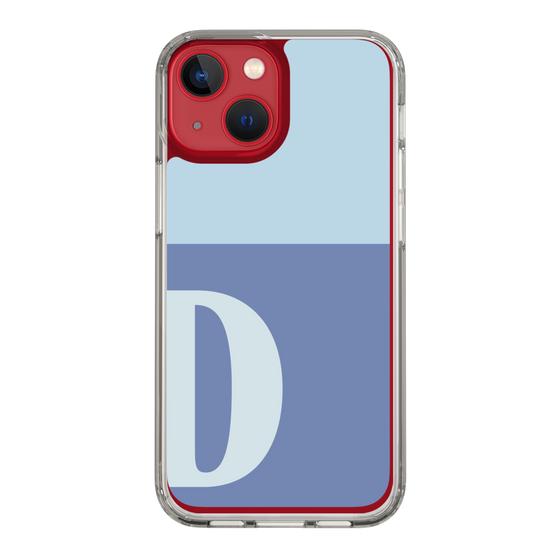 Slim Protection Case［ Original - initial two tone - D blue ］