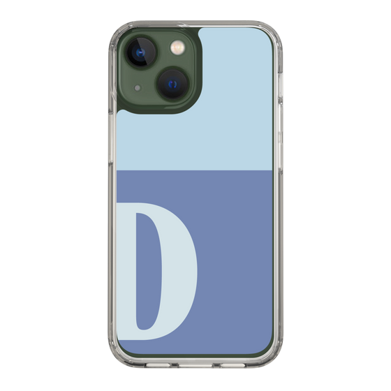 Slim Protection Case［ Original - initial two tone - D blue ］