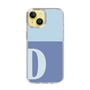Slim Protection Case［ Original - initial two tone - D blue ］