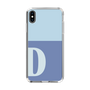 Slim Protection Case［ Original - initial two tone - D blue ］