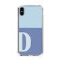Slim Protection Case［ Original - initial two tone - D blue ］
