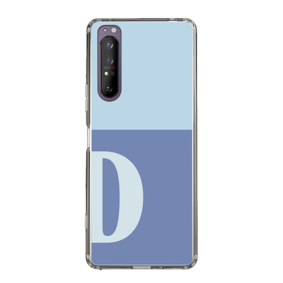 Slim Protection Case［ Original - initial two tone - D blue ］