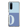 Slim Protection Case［ Original - initial two tone - D blue ］