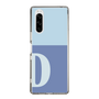 Slim Protection Case［ Original - initial two tone - D blue ］