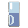 Slim Protection Case［ Original - initial two tone - D blue ］