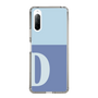 Slim Protection Case［ Original - initial two tone - D blue ］
