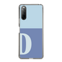 Slim Protection Case［ Original - initial two tone - D blue ］