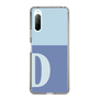 Slim Protection Case［ Original - initial two tone - D blue ］